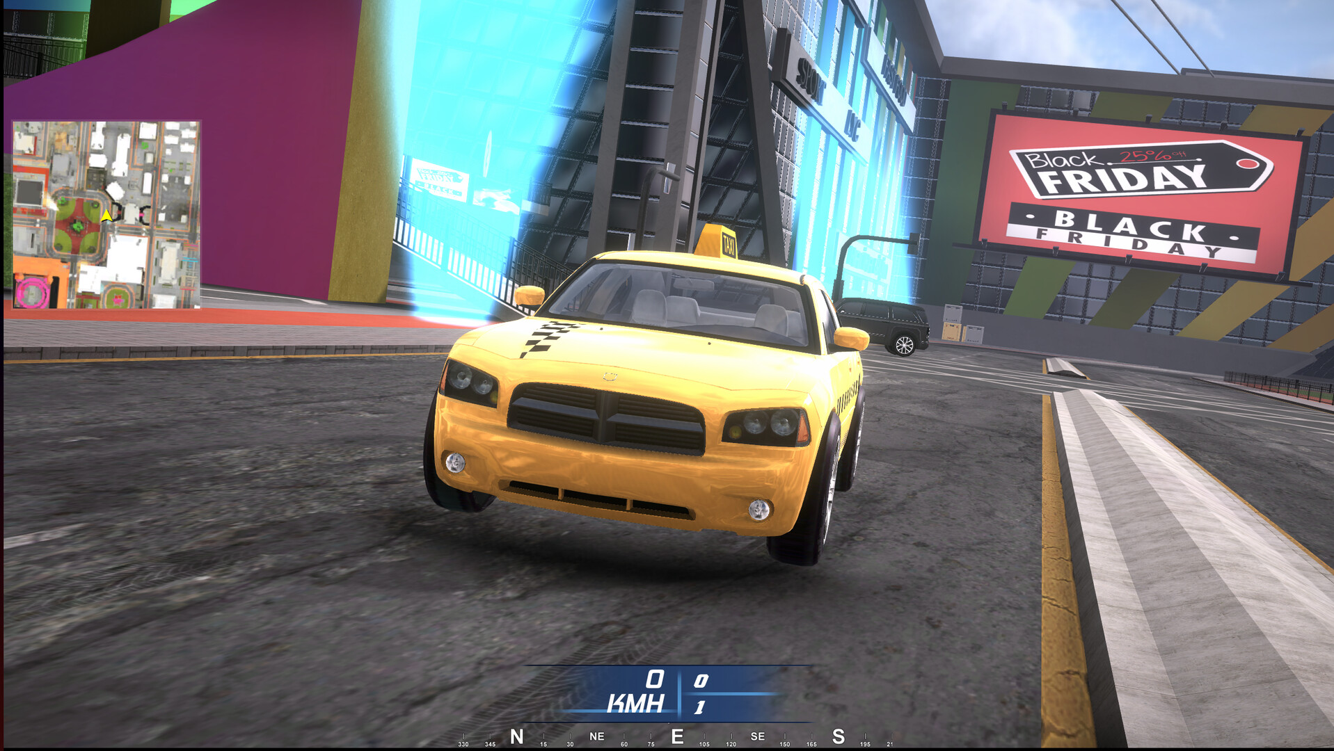 Taxi Simulator in City