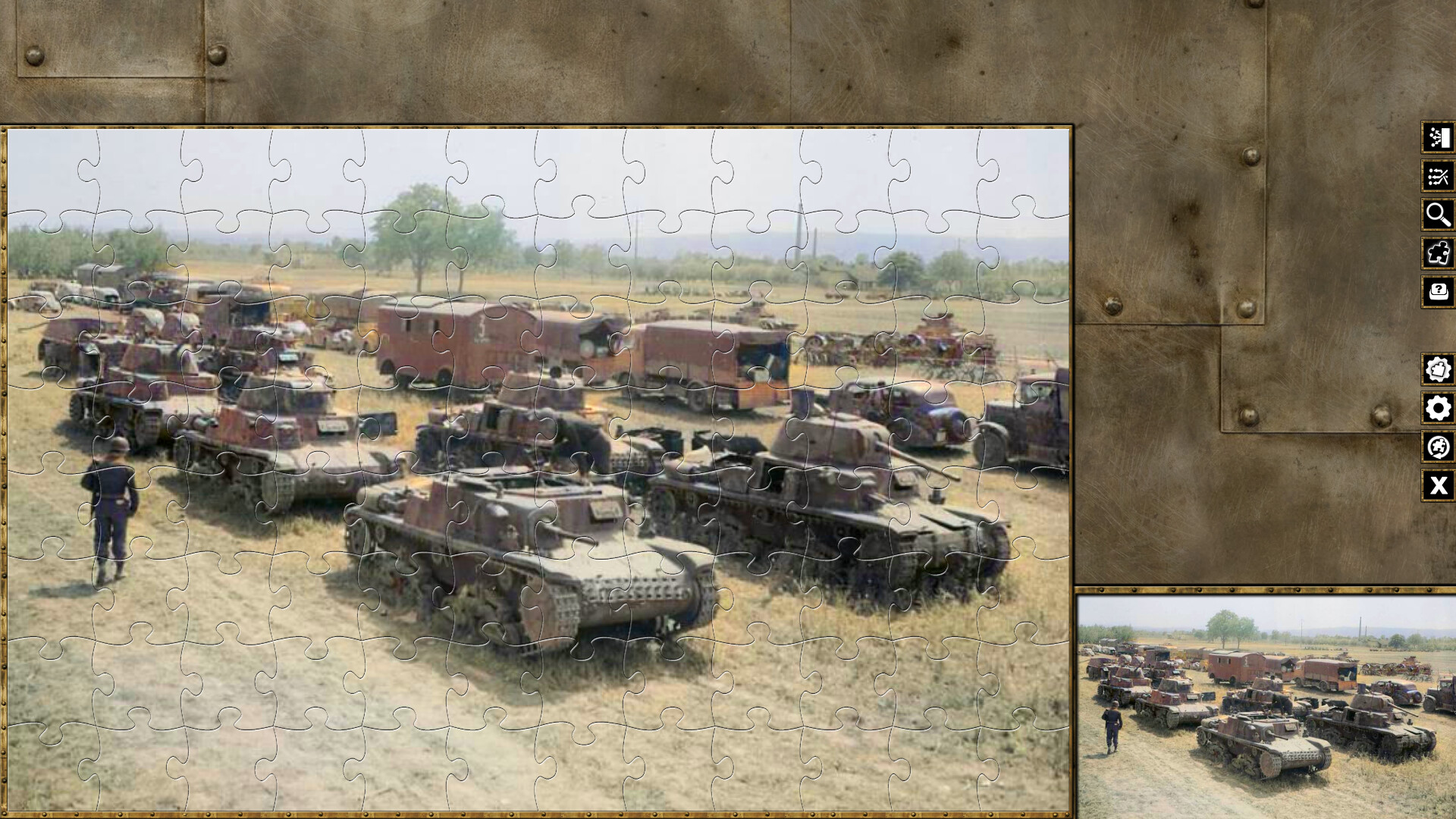 Pixel Puzzles WW2 Jigsaw: Italian Tanks