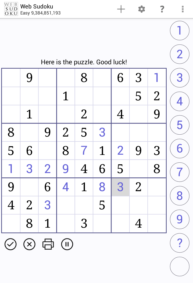 Web Sudoku