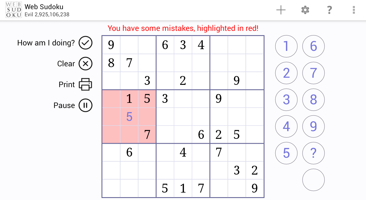 Web Sudoku