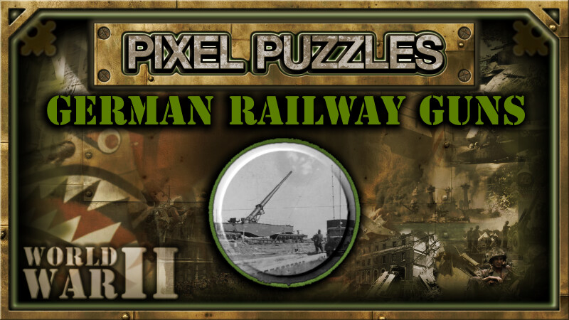 Pixel Puzzles WW2 Jigsaw: Pack – German Railway Guns