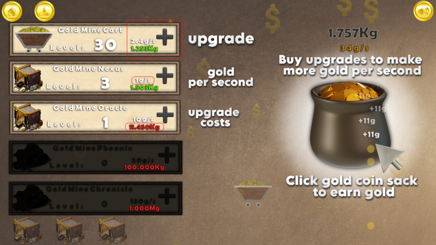 Gold Rush Clicker