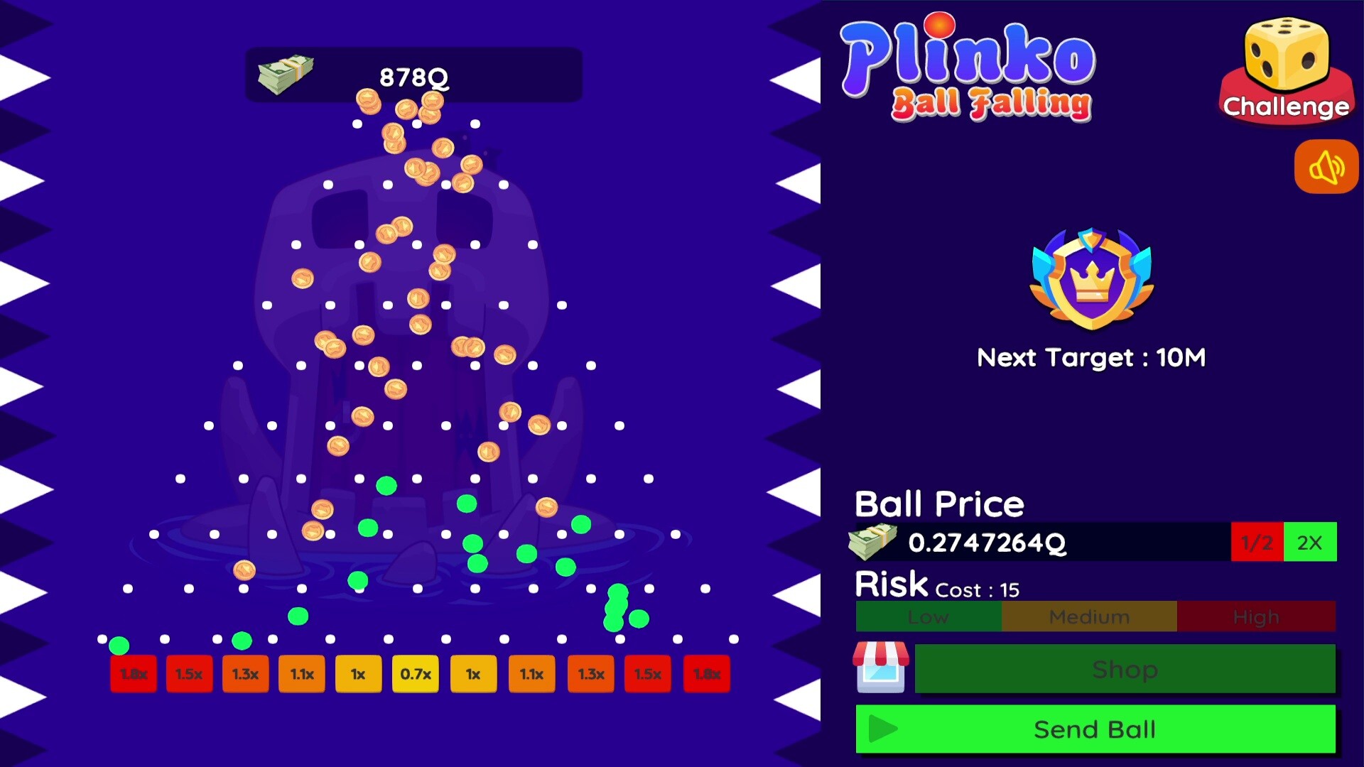 Plinko: Ball Falling