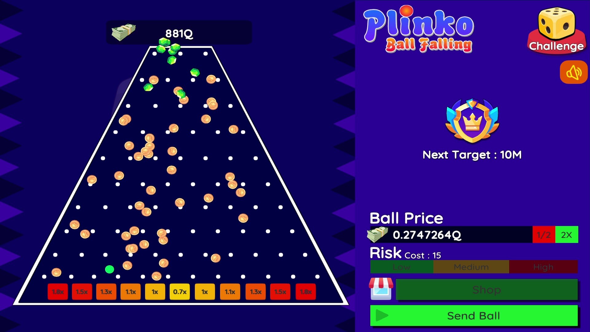 Plinko: Ball Falling