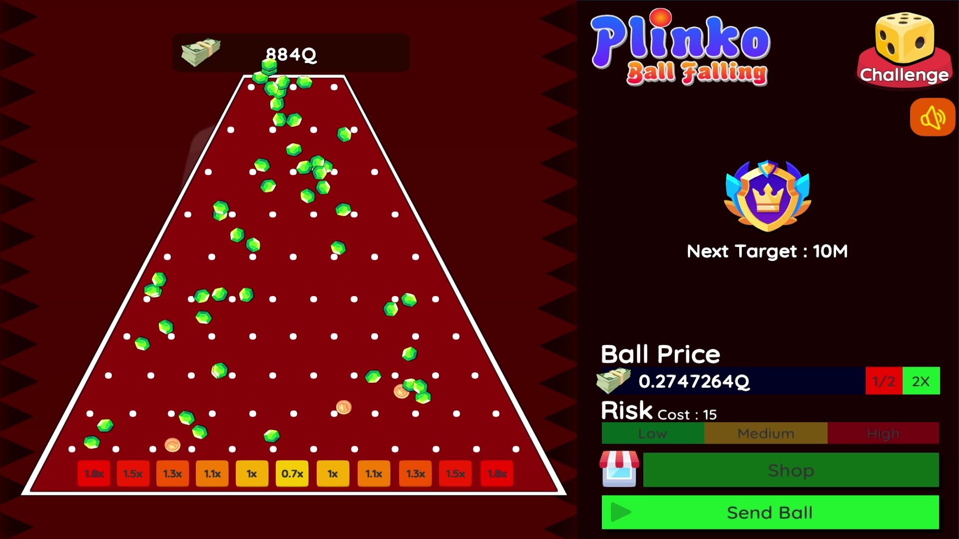 Plinko: Ball Falling