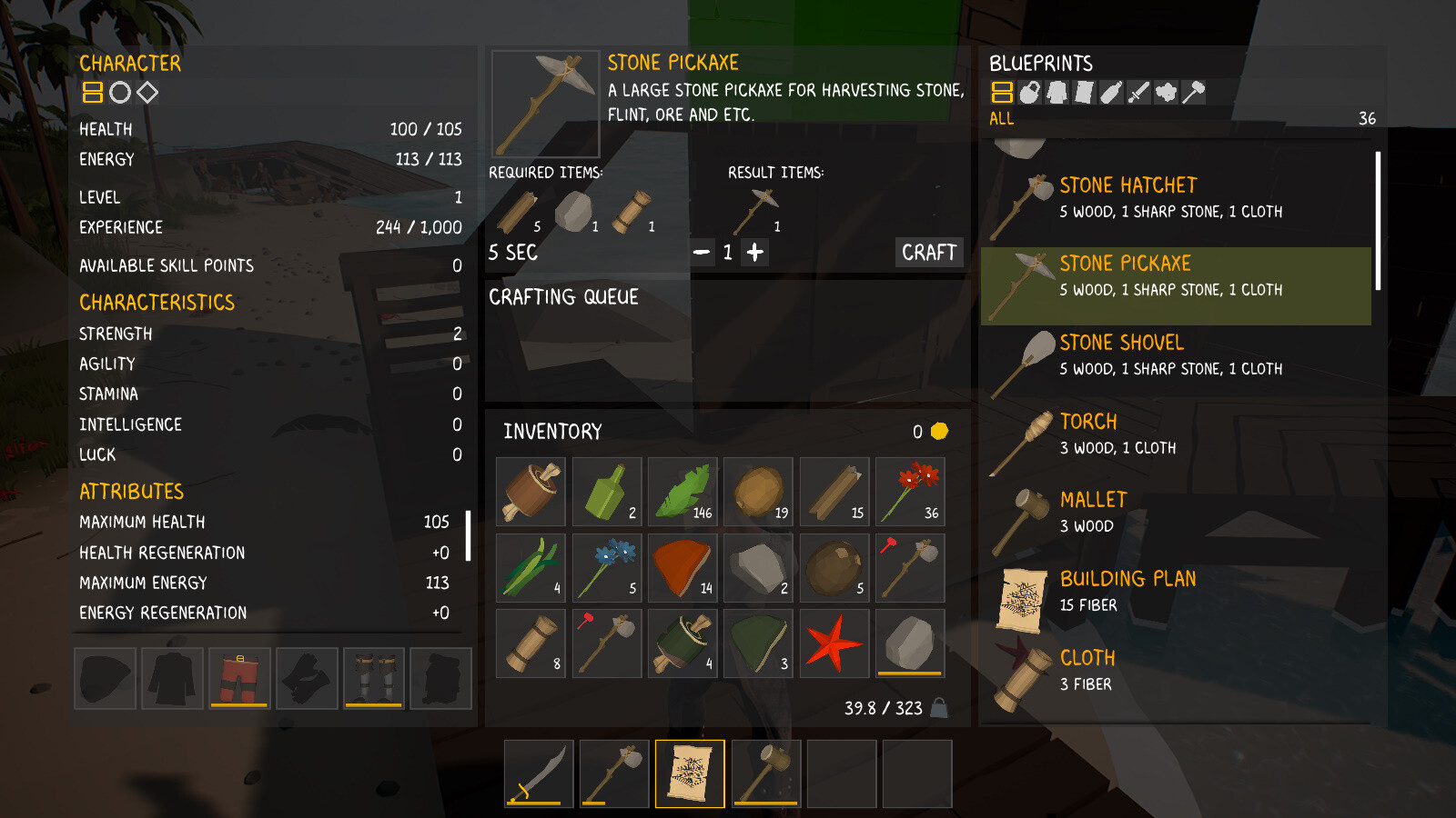 Survival on a Deserted Island