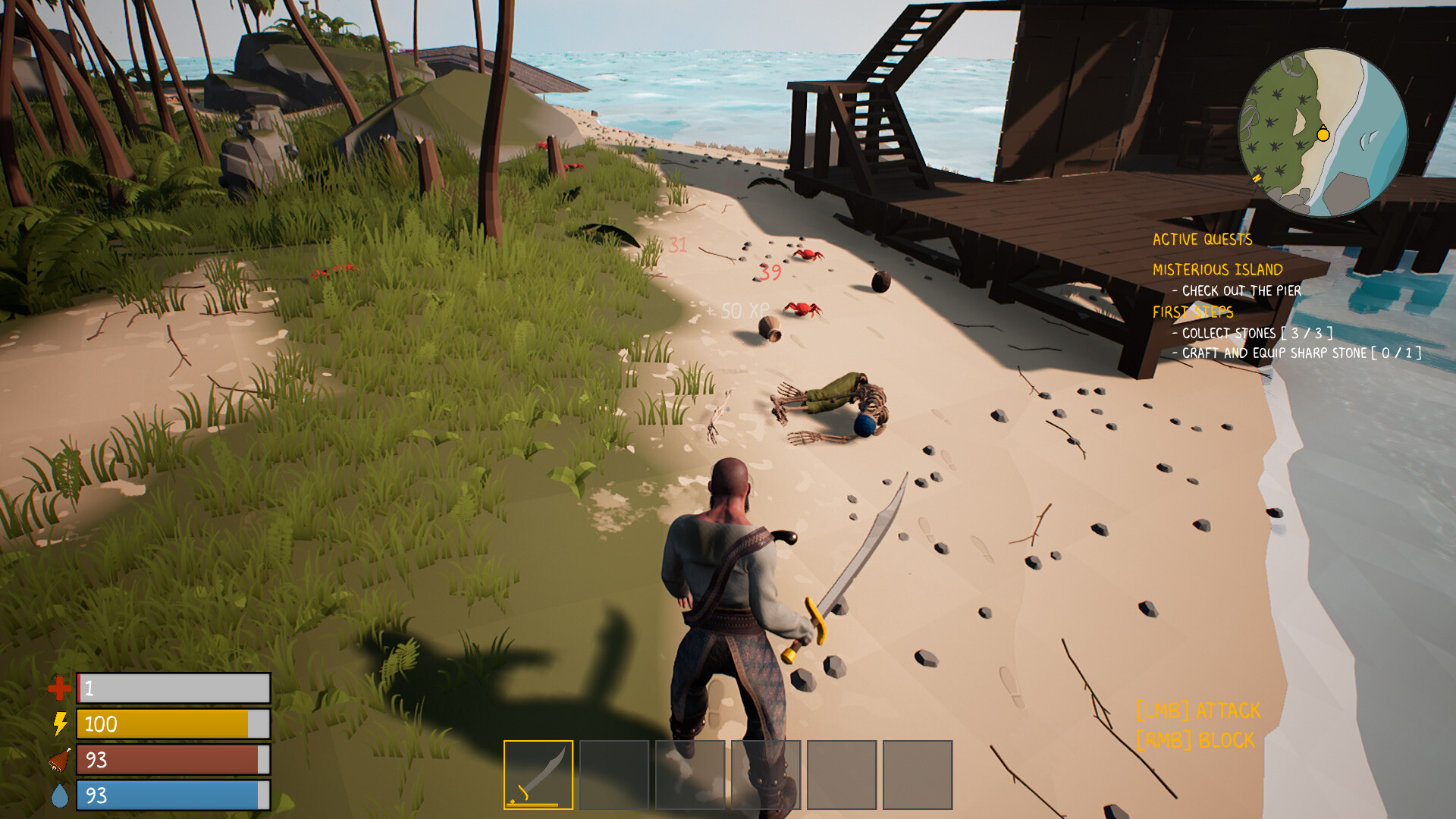 Survival on a Deserted Island