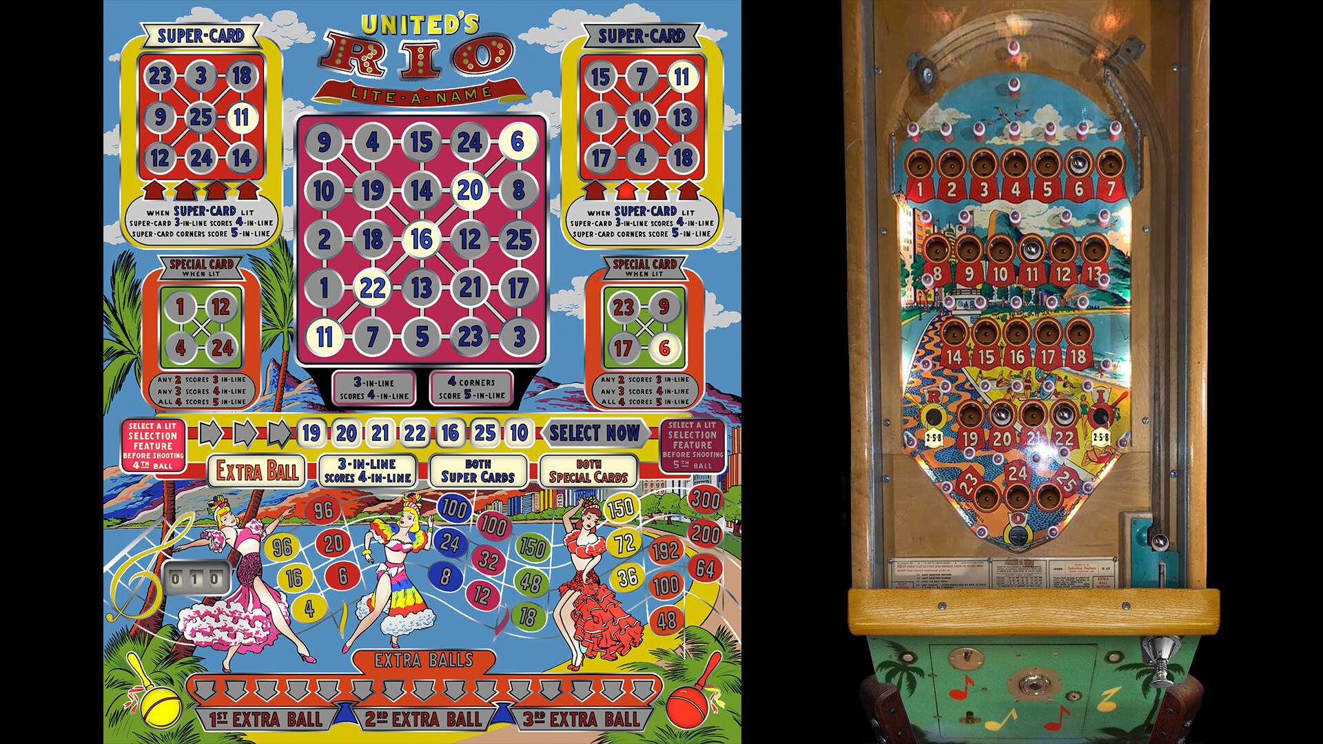 Bingo Pinball Gameroom: United Rio