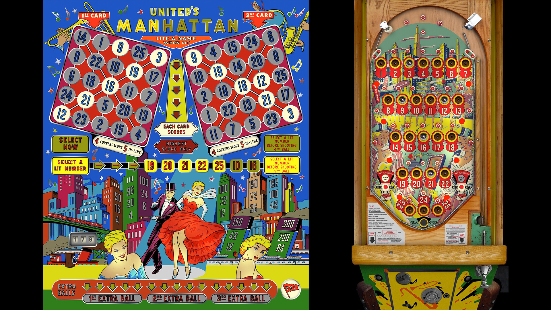 Bingo Pinball Gameroom: United Manhattan