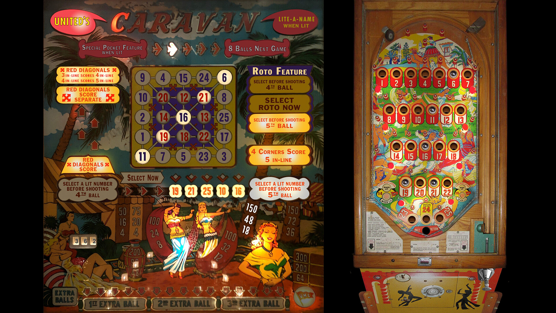 Bingo Pinball Gameroom: United Caravan