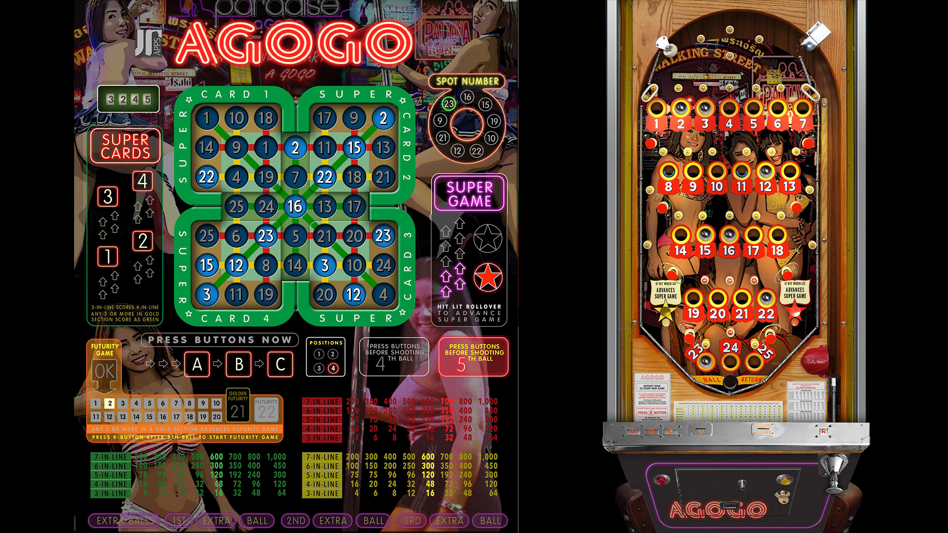 Bingo Pinball Gameroom: Agogo