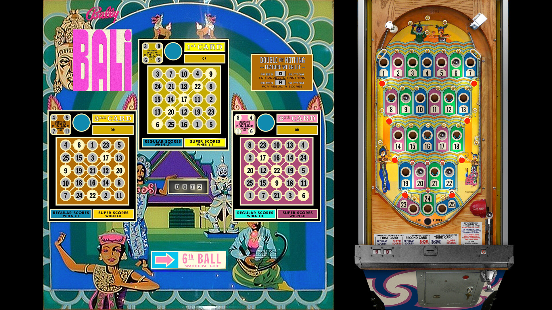 Bingo Pinball Gameroom: Bally Bali