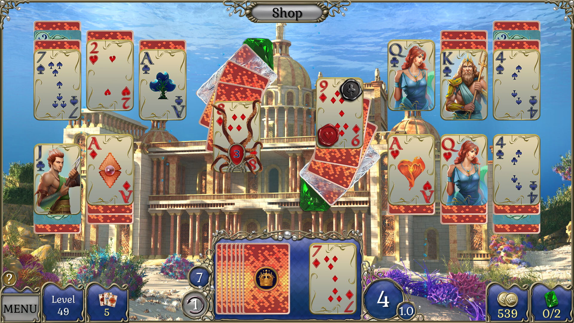 Jewel Match Atlantis Solitaire 4: Collector’s Edition