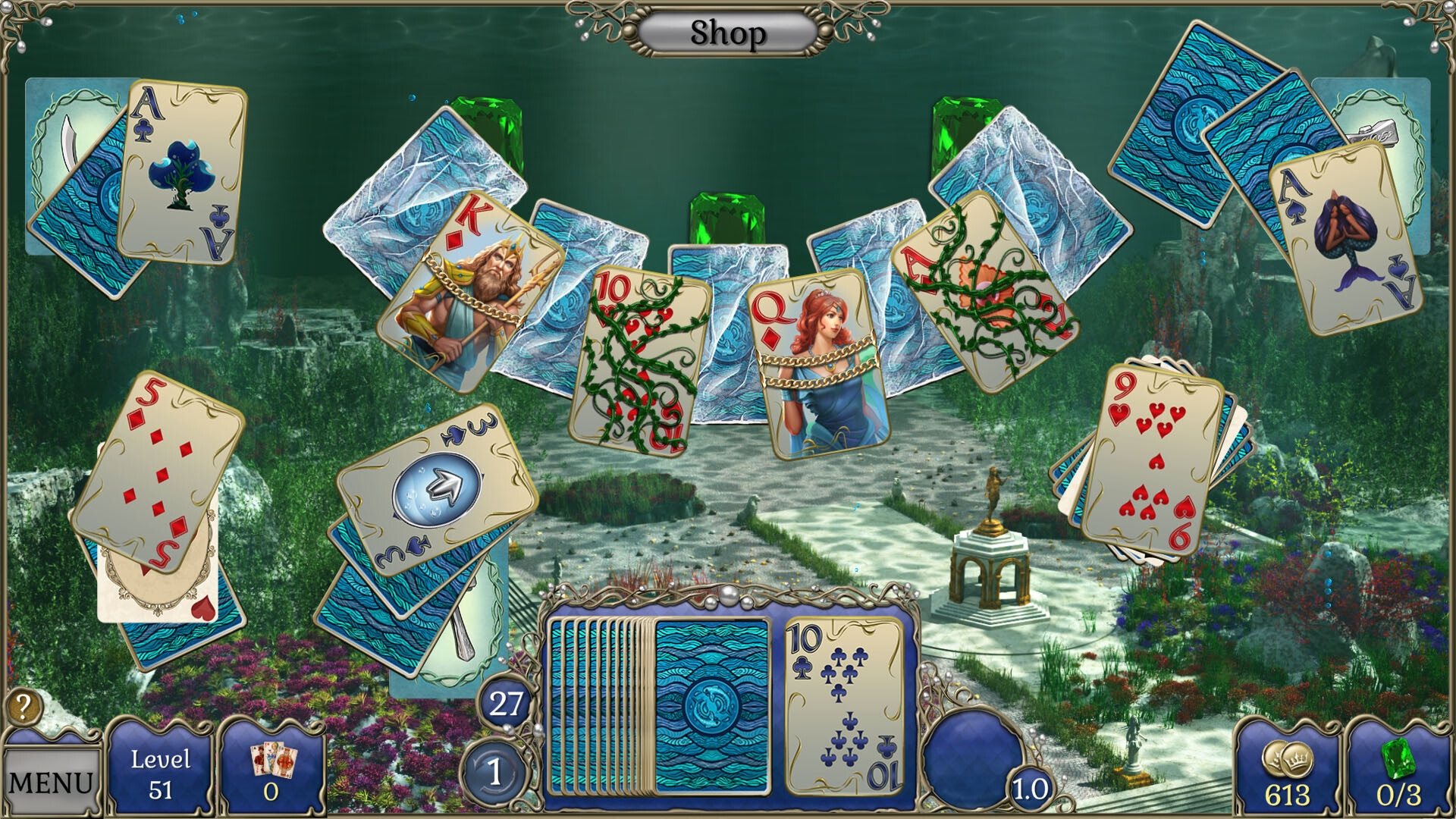 Jewel Match Atlantis Solitaire 4: Collector’s Edition