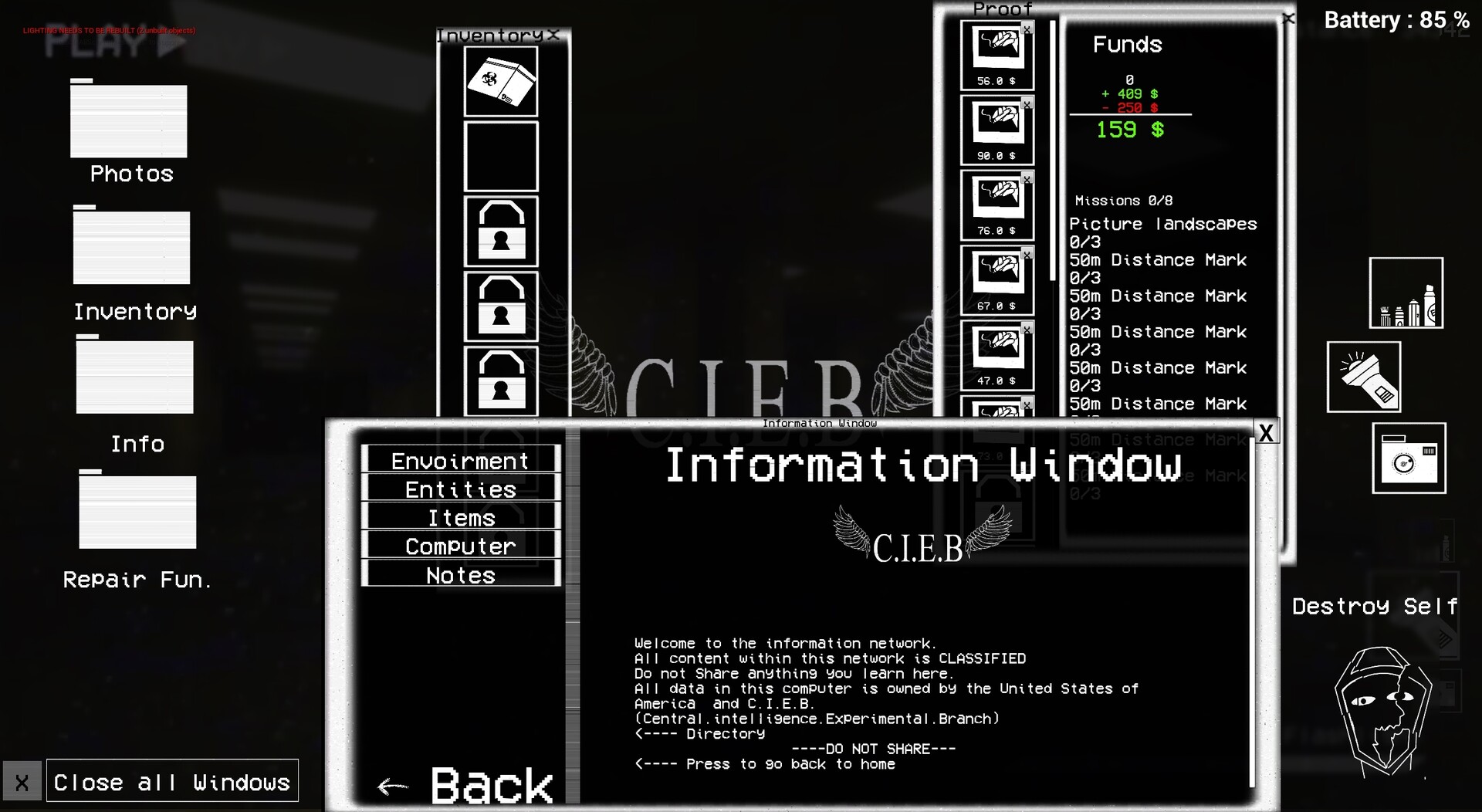 C.I.E.B The Backrooms Project