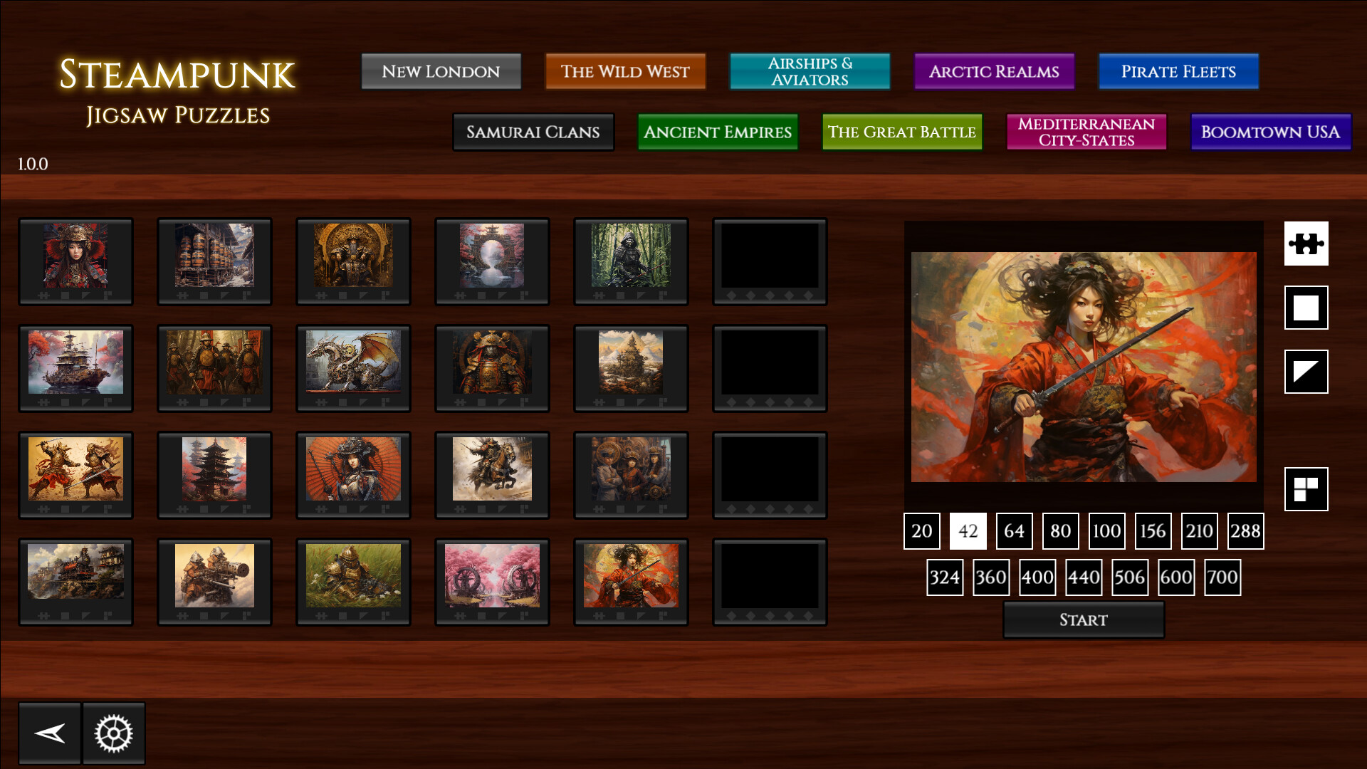 Steampunk Jigsaw Puzzles: Samurai Clans