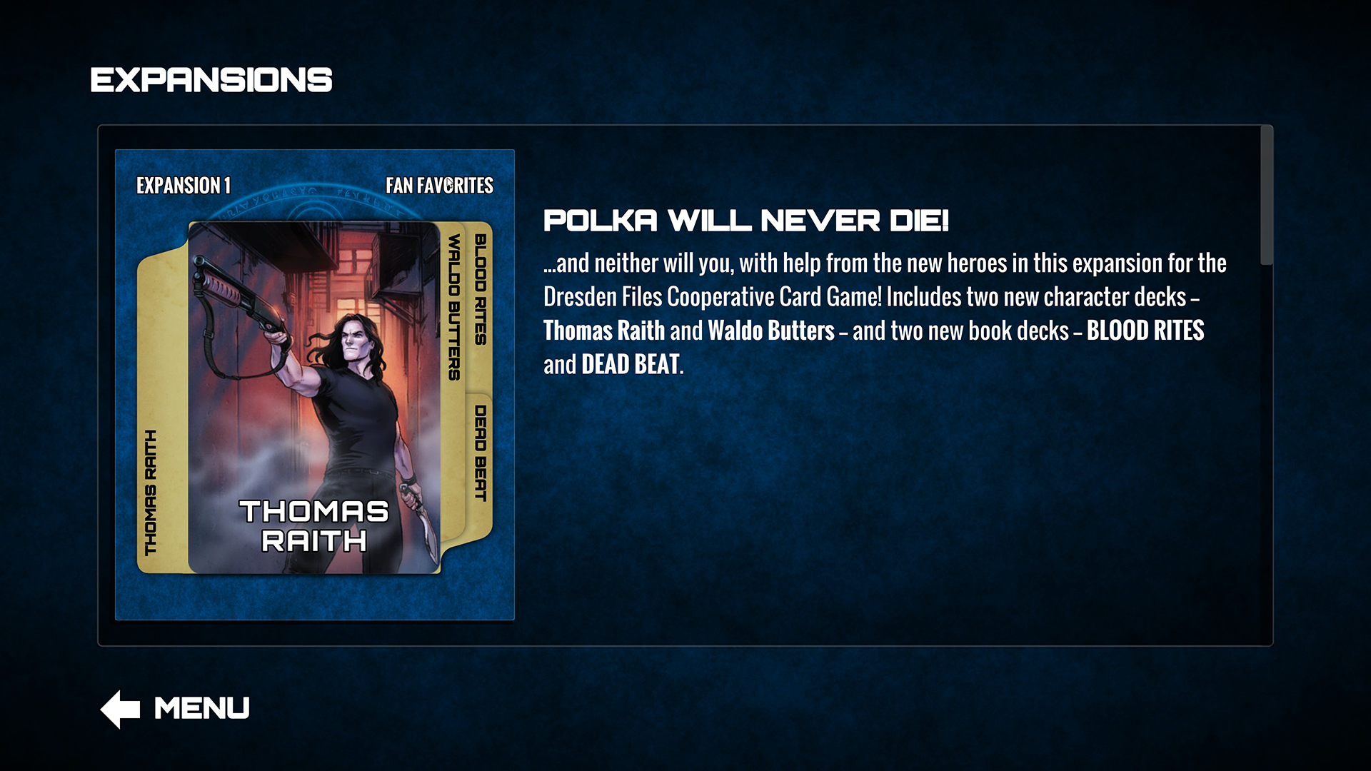 Dresden Files Cooperative Card Game: Fan Favorites