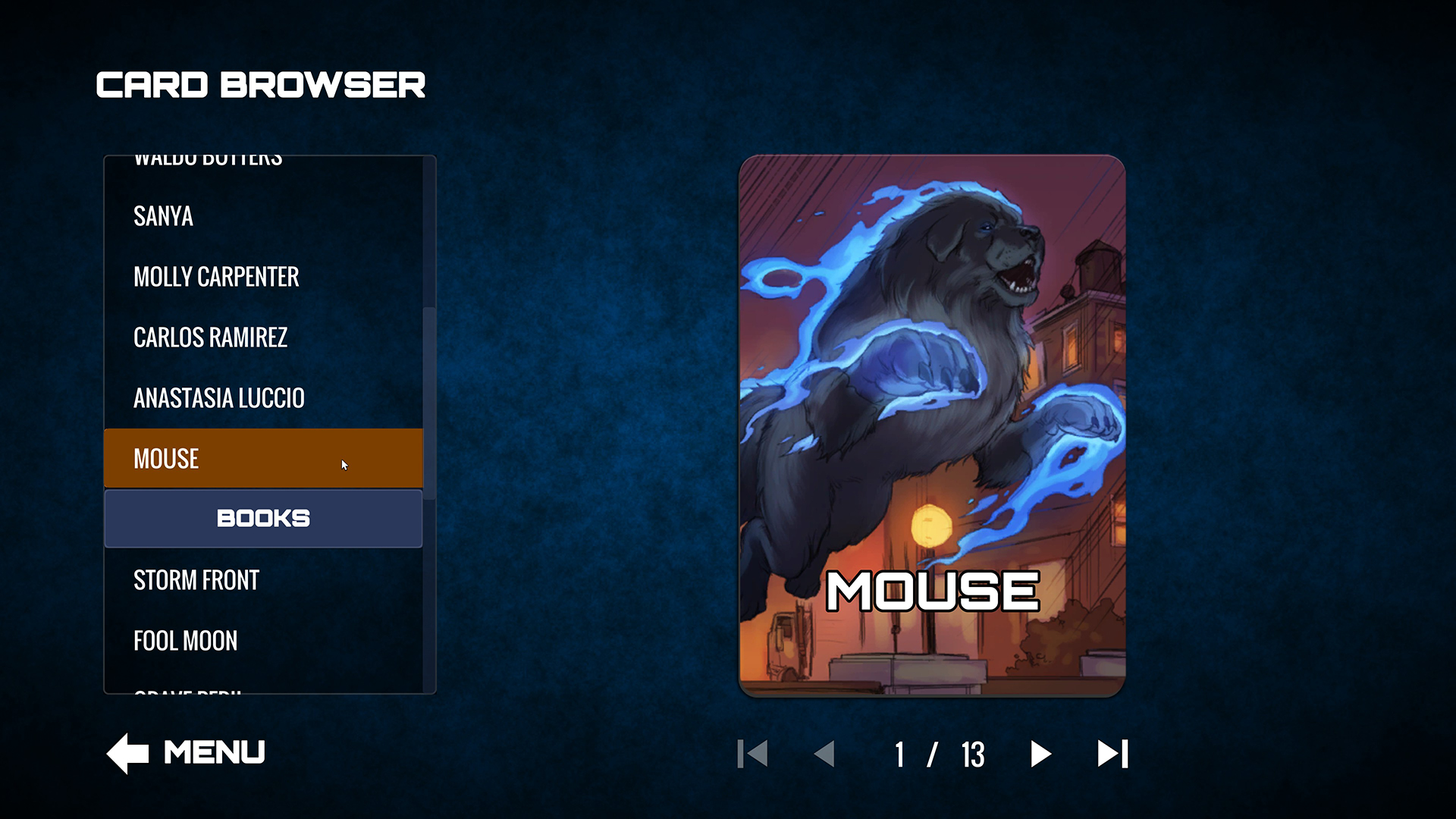 Dresden Files Cooperative Card Game: Mouse &amp; Variants