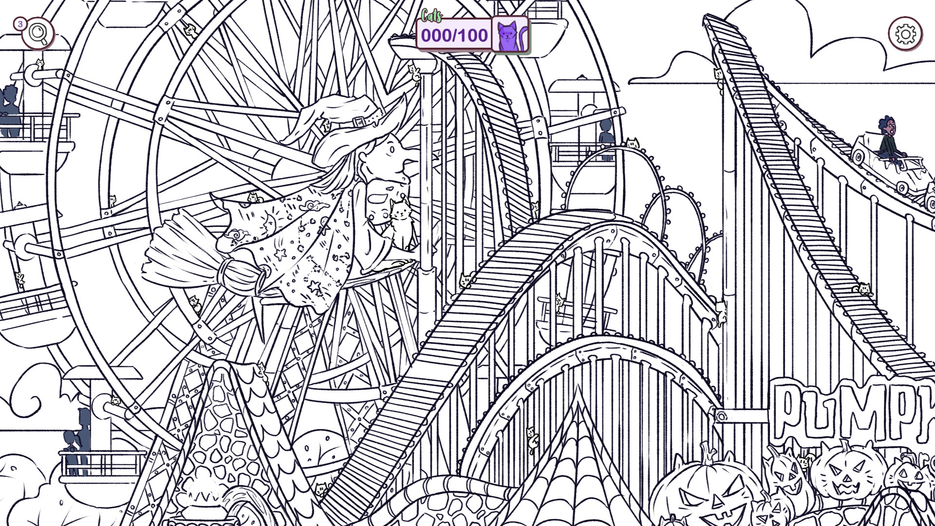 Hidden Cats in Spooky Town