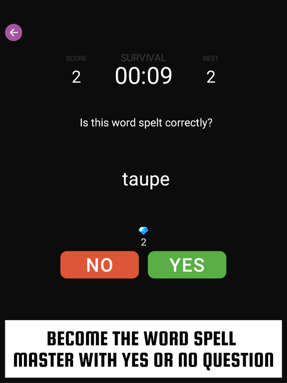 Word Spell Game: Yes or No ?