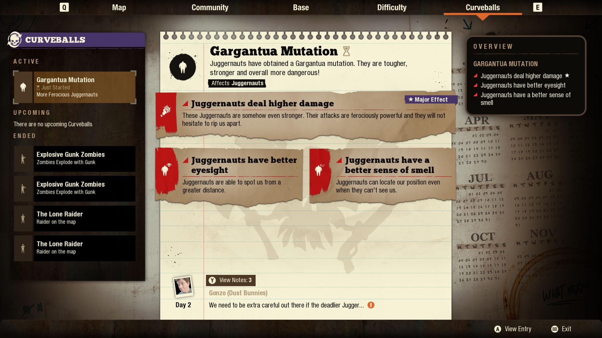 State of Decay 2: Curveball Update