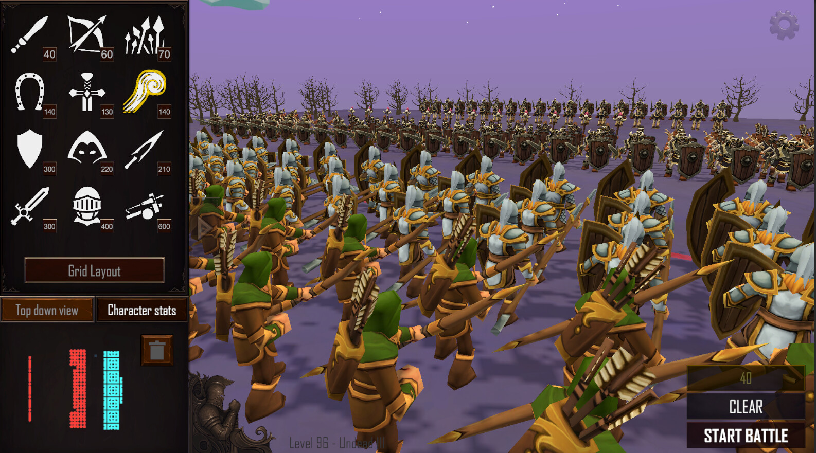 Warlords Battle Simulator