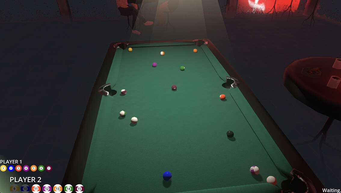 Friends Play Pool