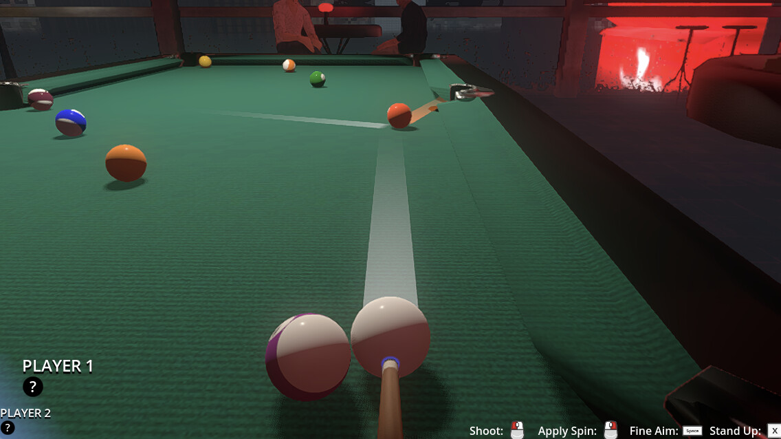 Friends Play Pool