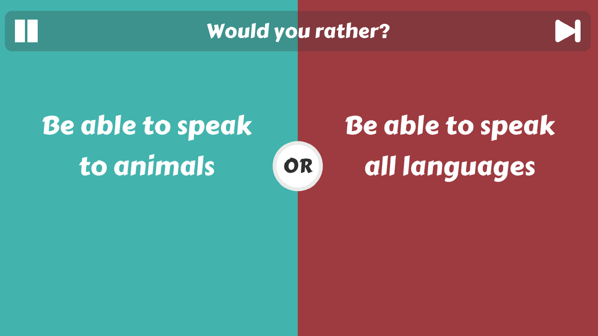 Choice Clash: What Would You Rather?