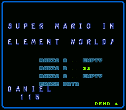 Super Mario In Element World