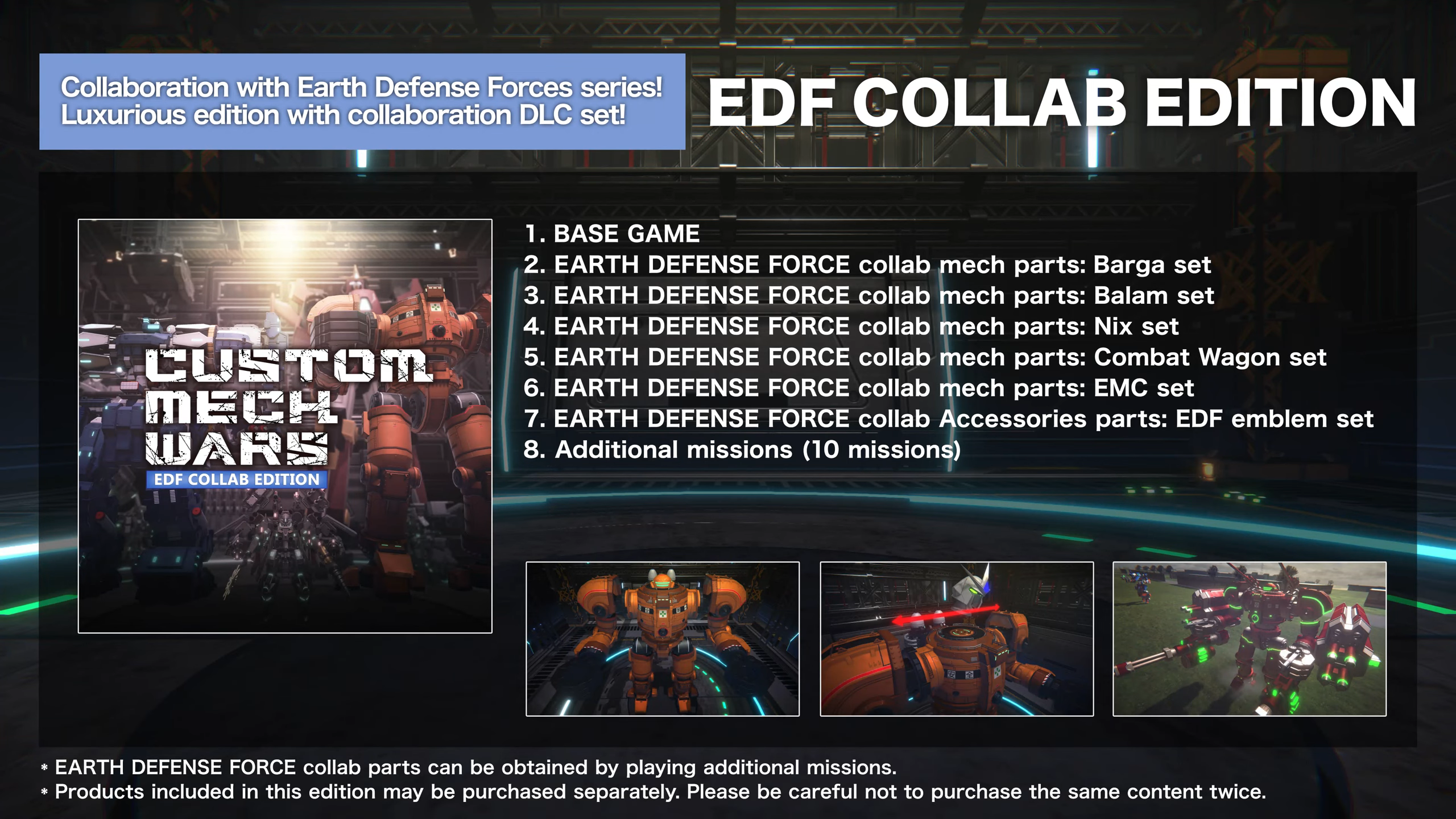 Custom Mech Wars: EDF Collab Edition