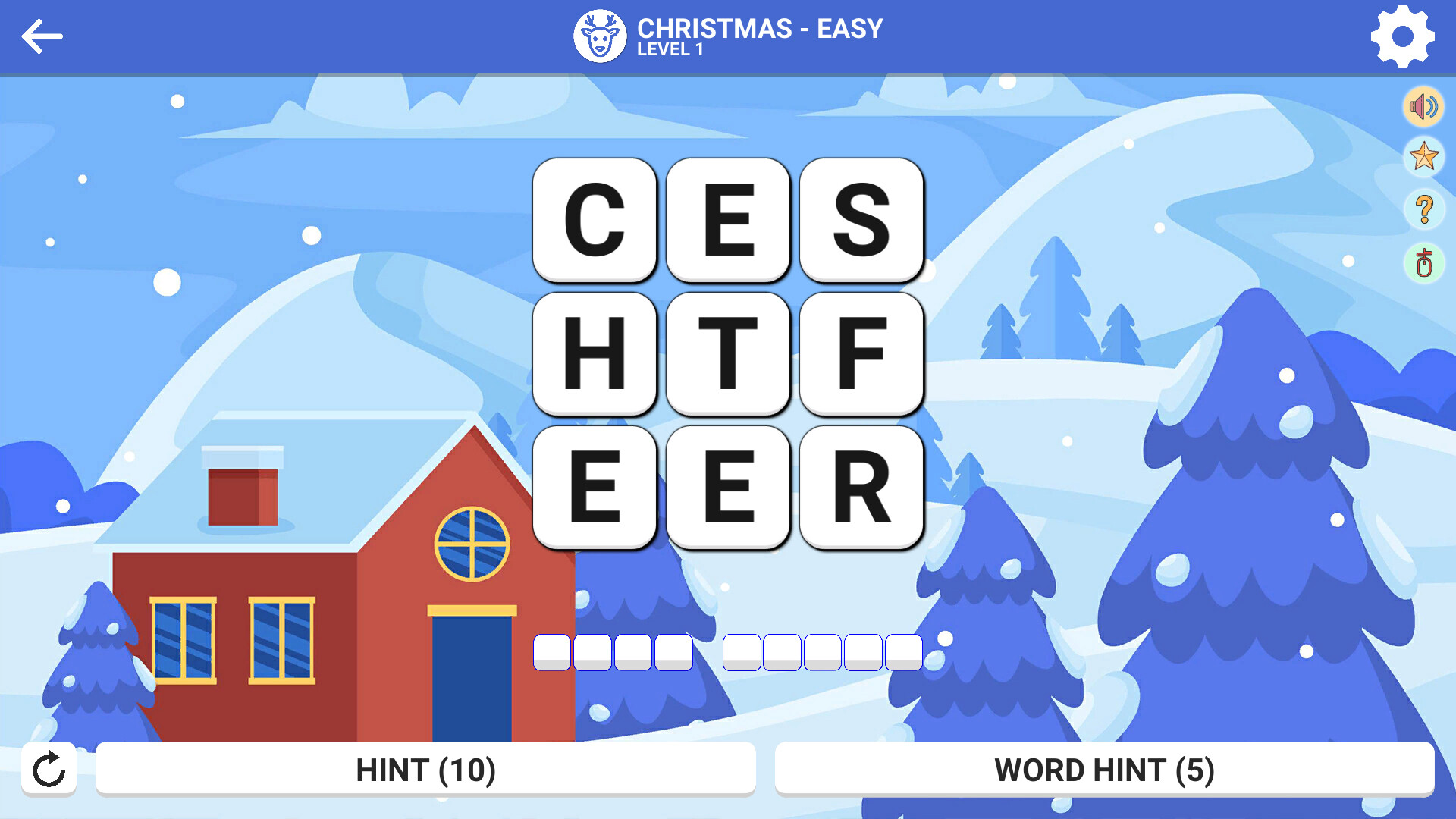 Square Word: Hello Winter!