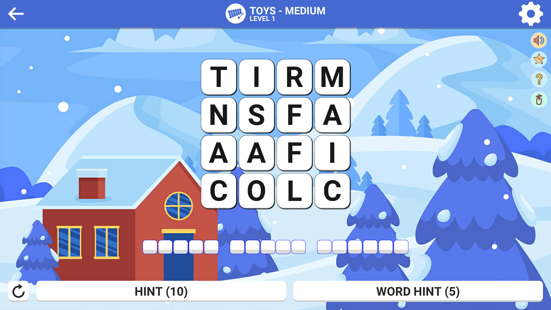 Square Word: Hello Winter!