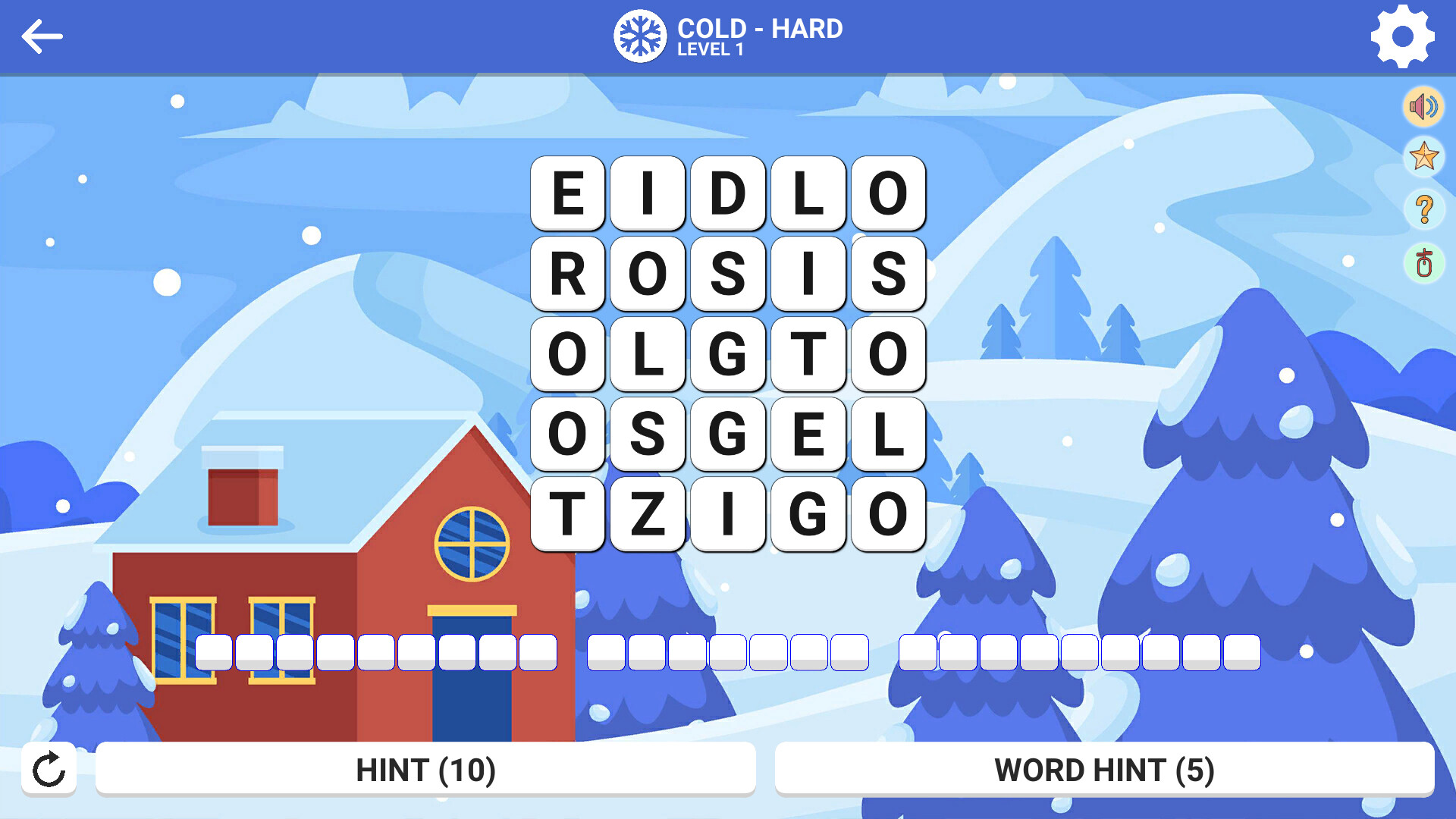 Square Word: Hello Winter!