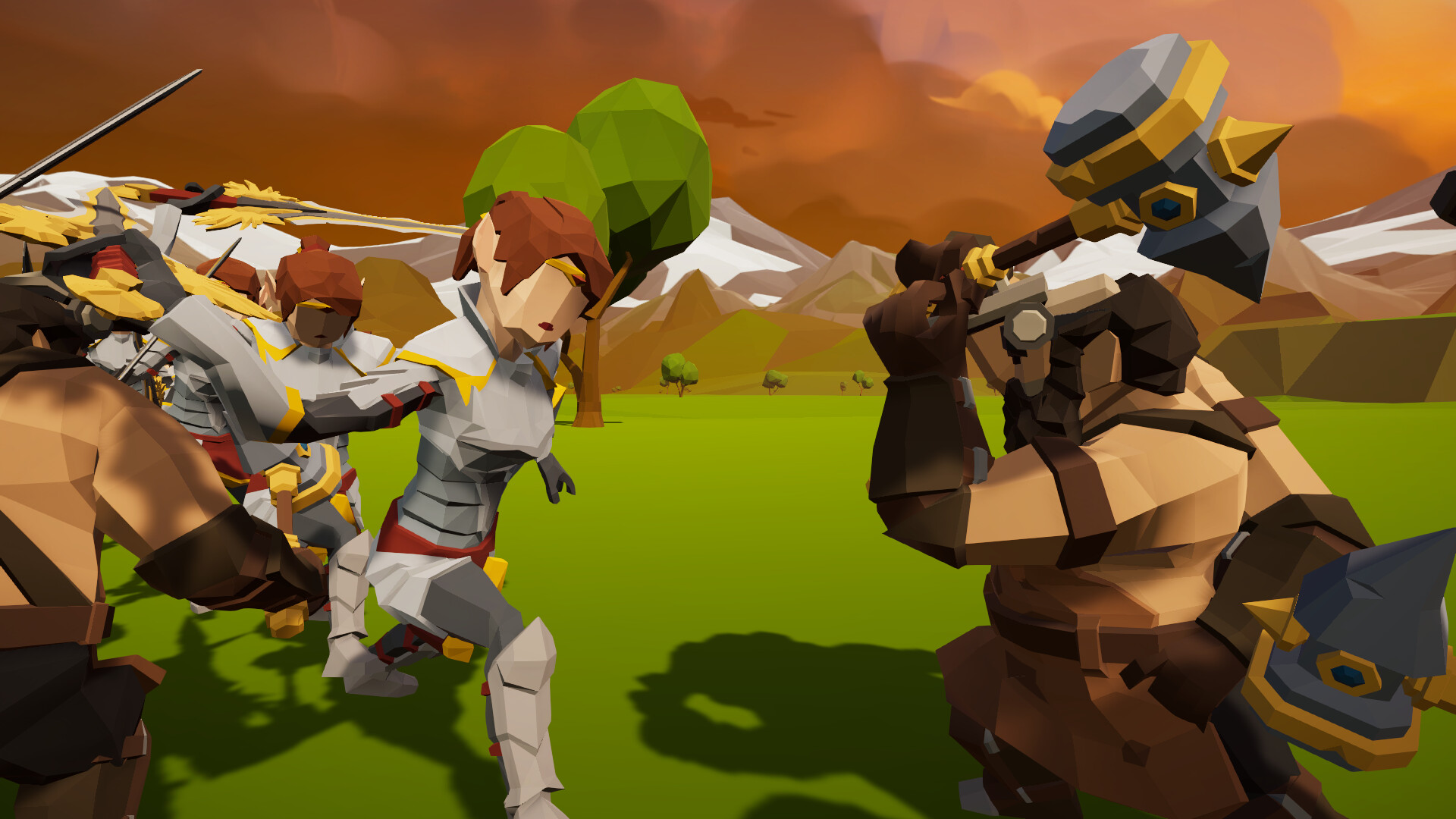 Polygon Fantasy Battle Simulator