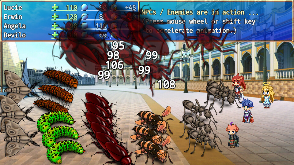 Underground Defense Force: Sword and Sorcery and Swarm of Insects