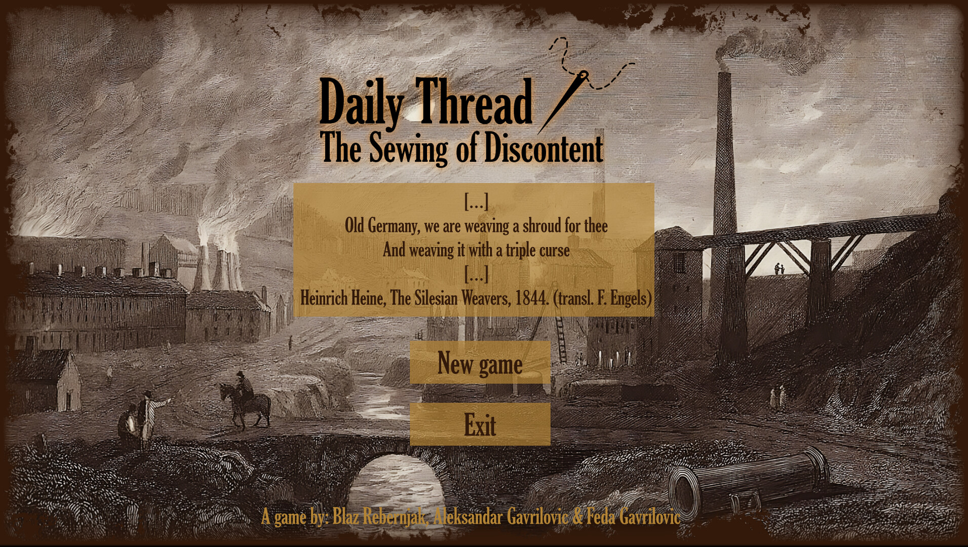 Daily Thread: The Sewing of Discontent