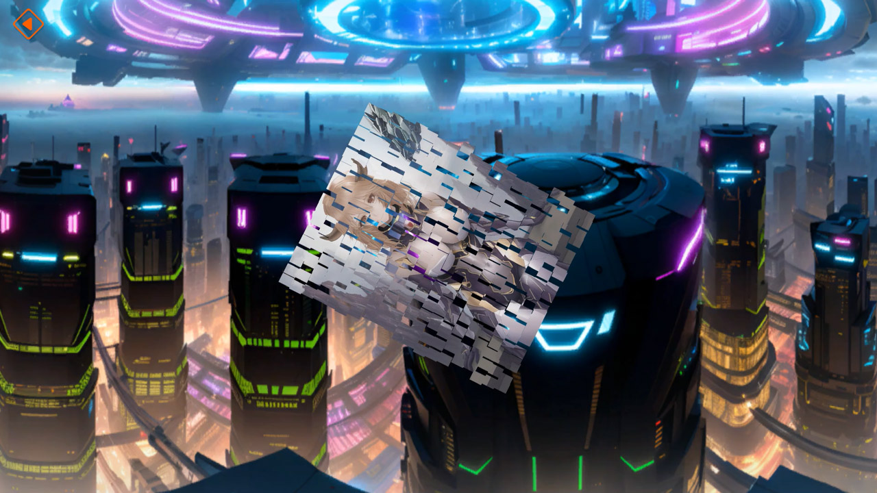 Anime Poly Puzzle: Sci-Fi Maidens