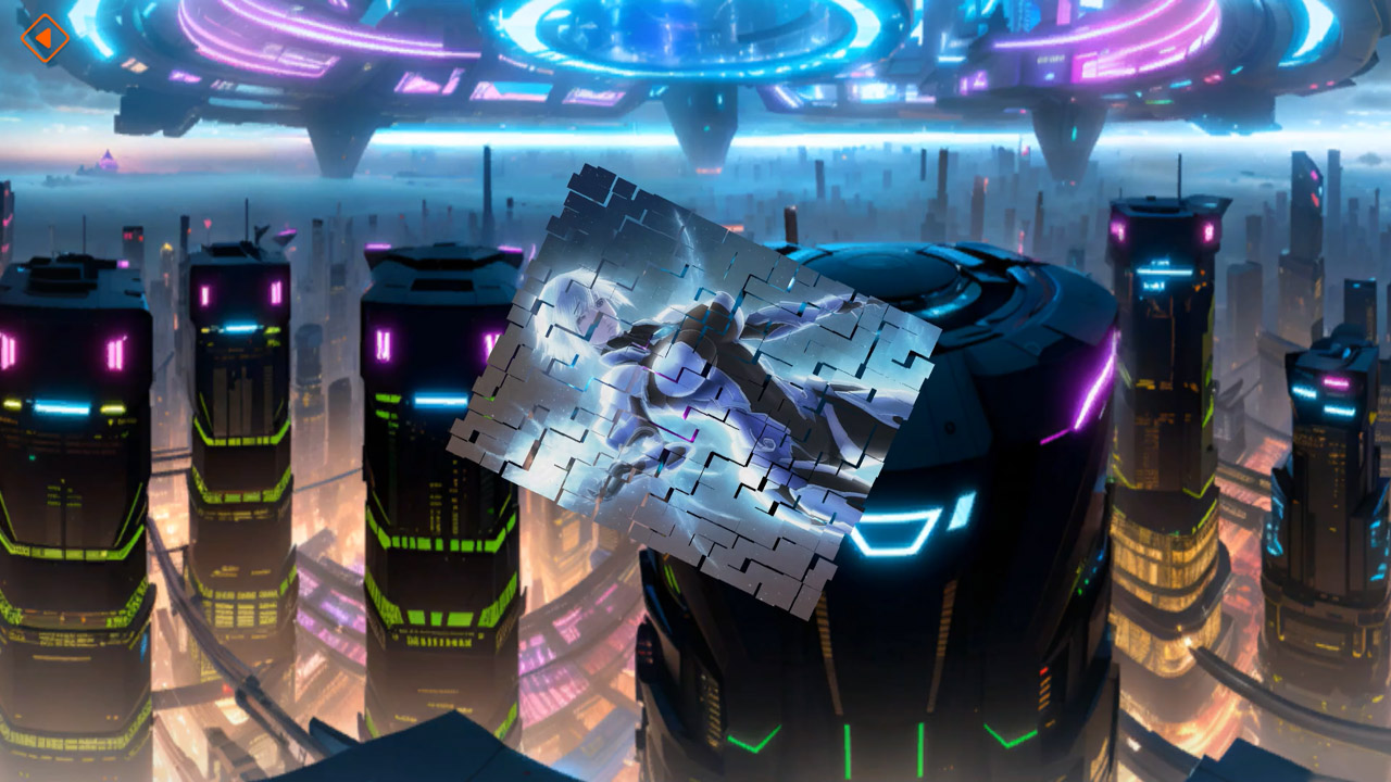 Anime Poly Puzzle: Sci-Fi Maidens