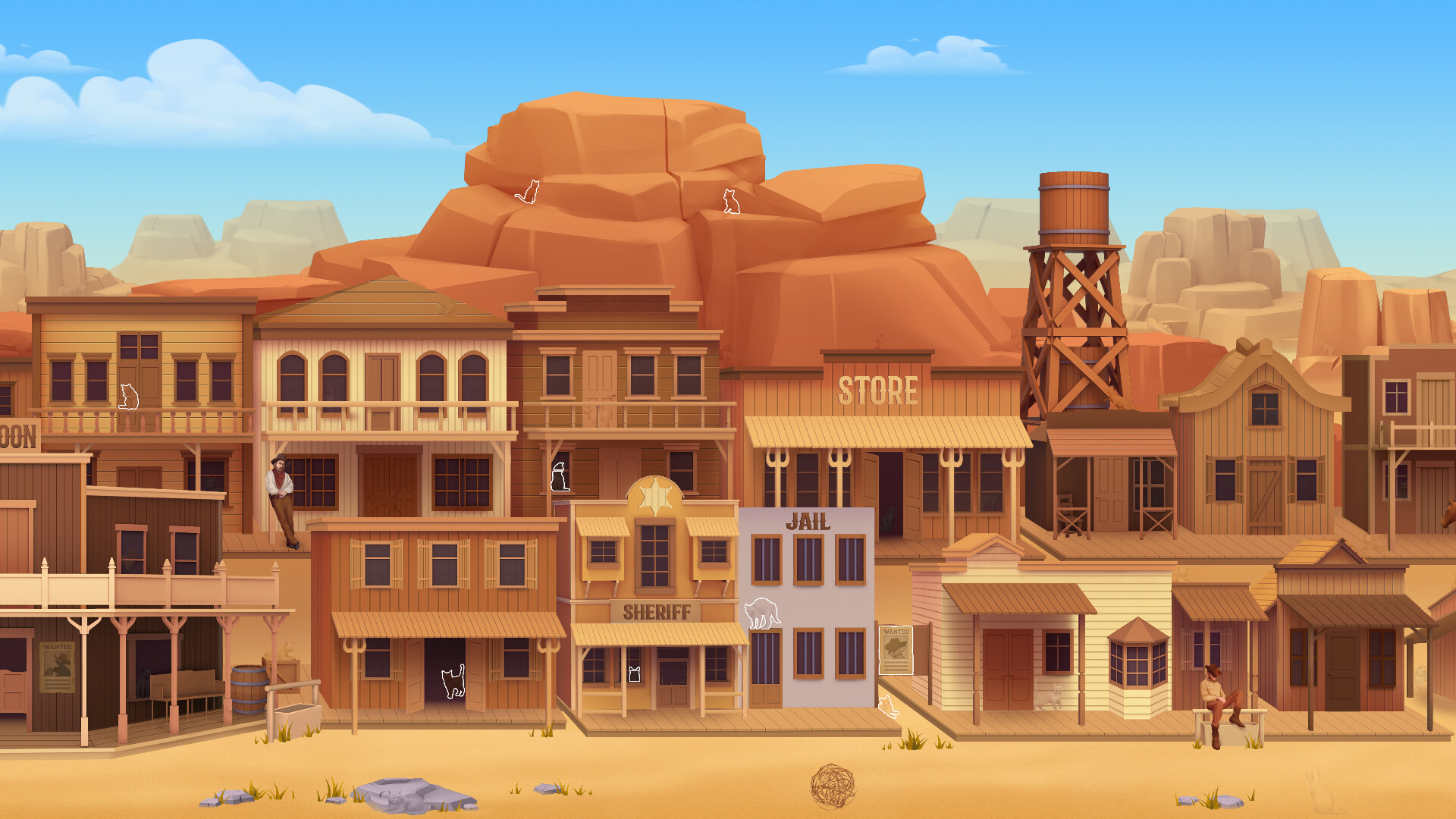 Cat Search in The Wild West