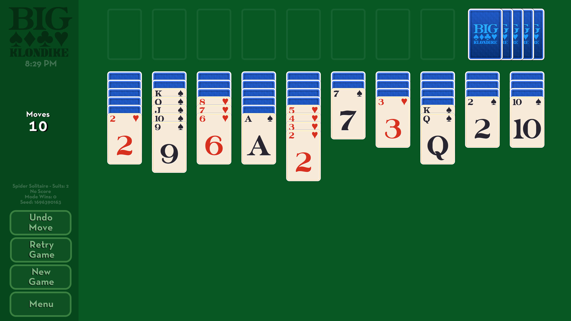 Big Klondike: Spider Solitaire