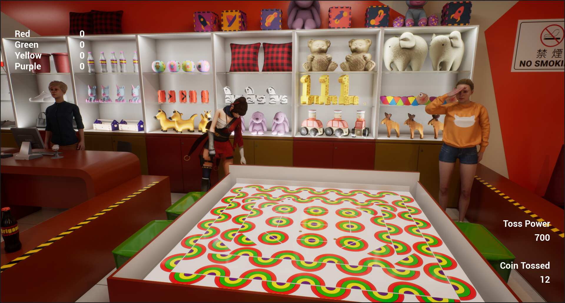 Coin Toss Rainbow Simulator