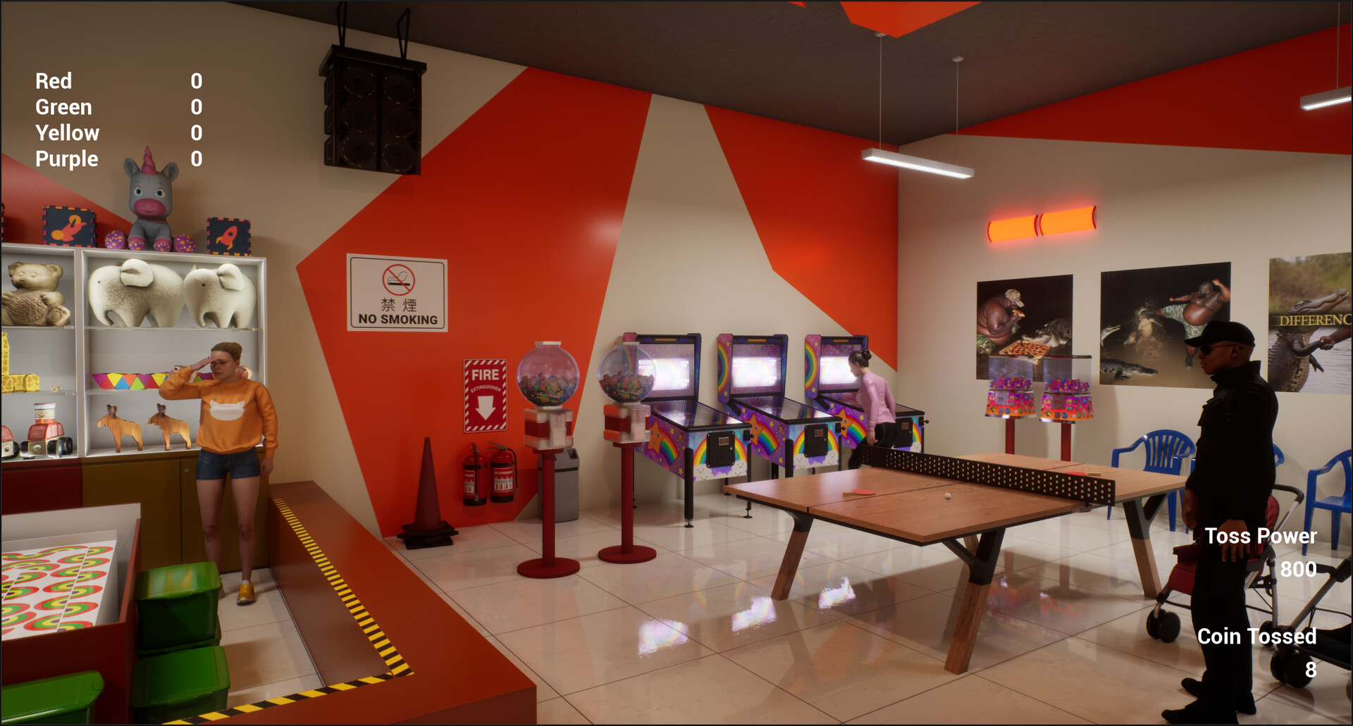 Coin Toss Rainbow Simulator