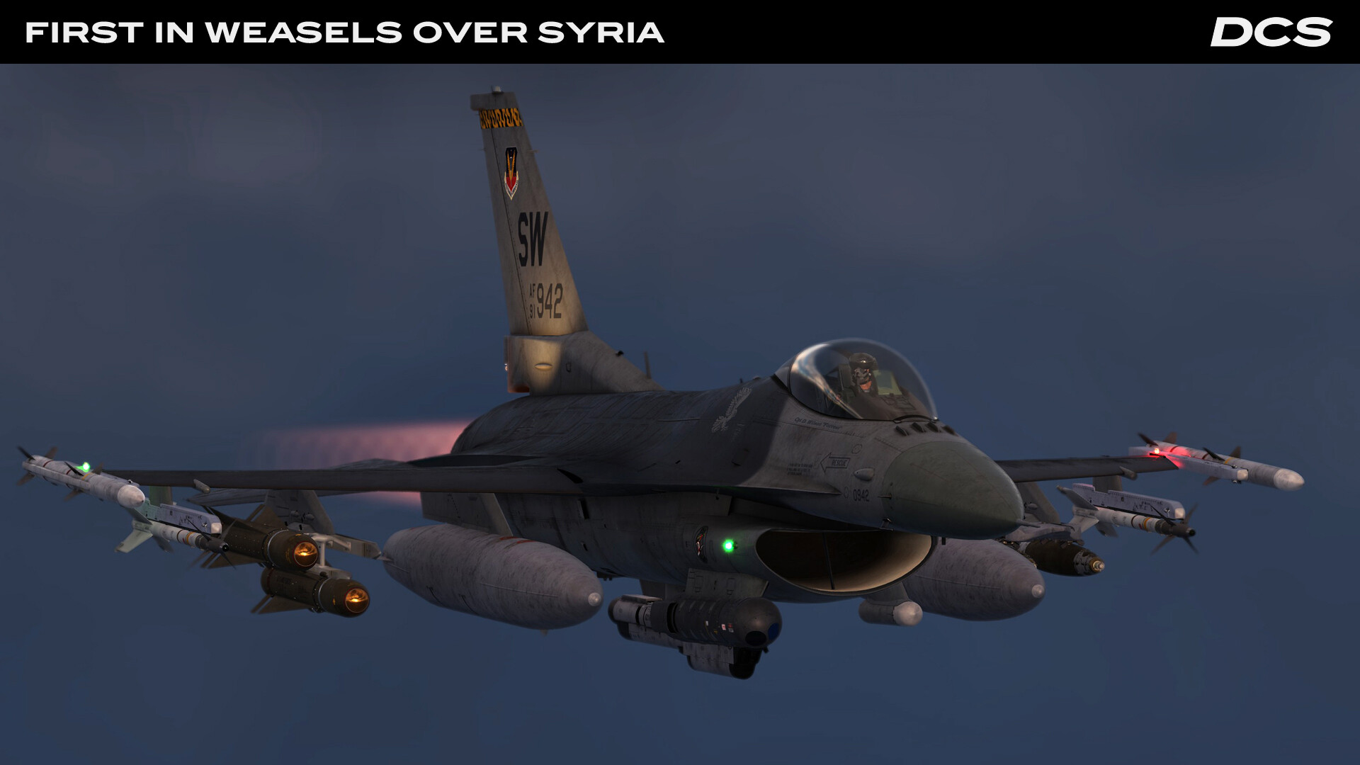 DCS World: F-16C First in Weasels Over Syria Campaign by Ground Pounder Sims