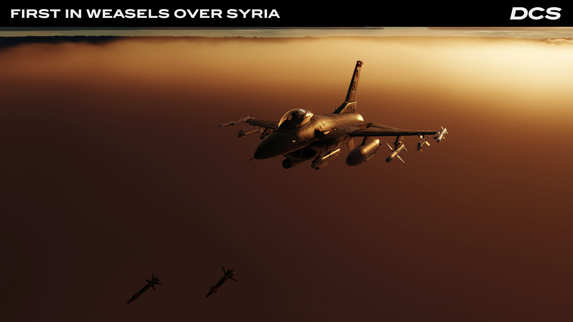 DCS World: F-16C First in Weasels Over Syria Campaign by Ground Pounder Sims