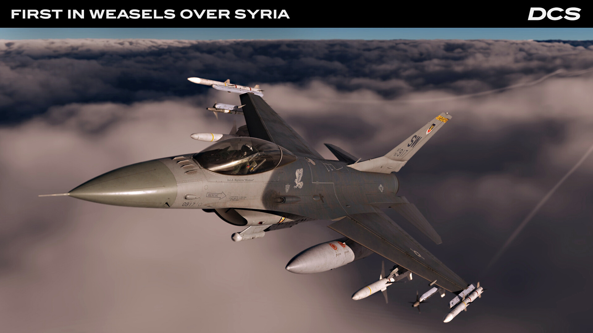DCS World: F-16C First in Weasels Over Syria Campaign by Ground Pounder Sims
