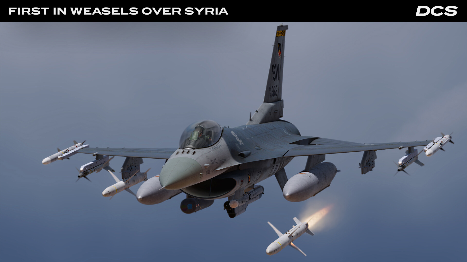 DCS World: F-16C First in Weasels Over Syria Campaign by Ground Pounder Sims