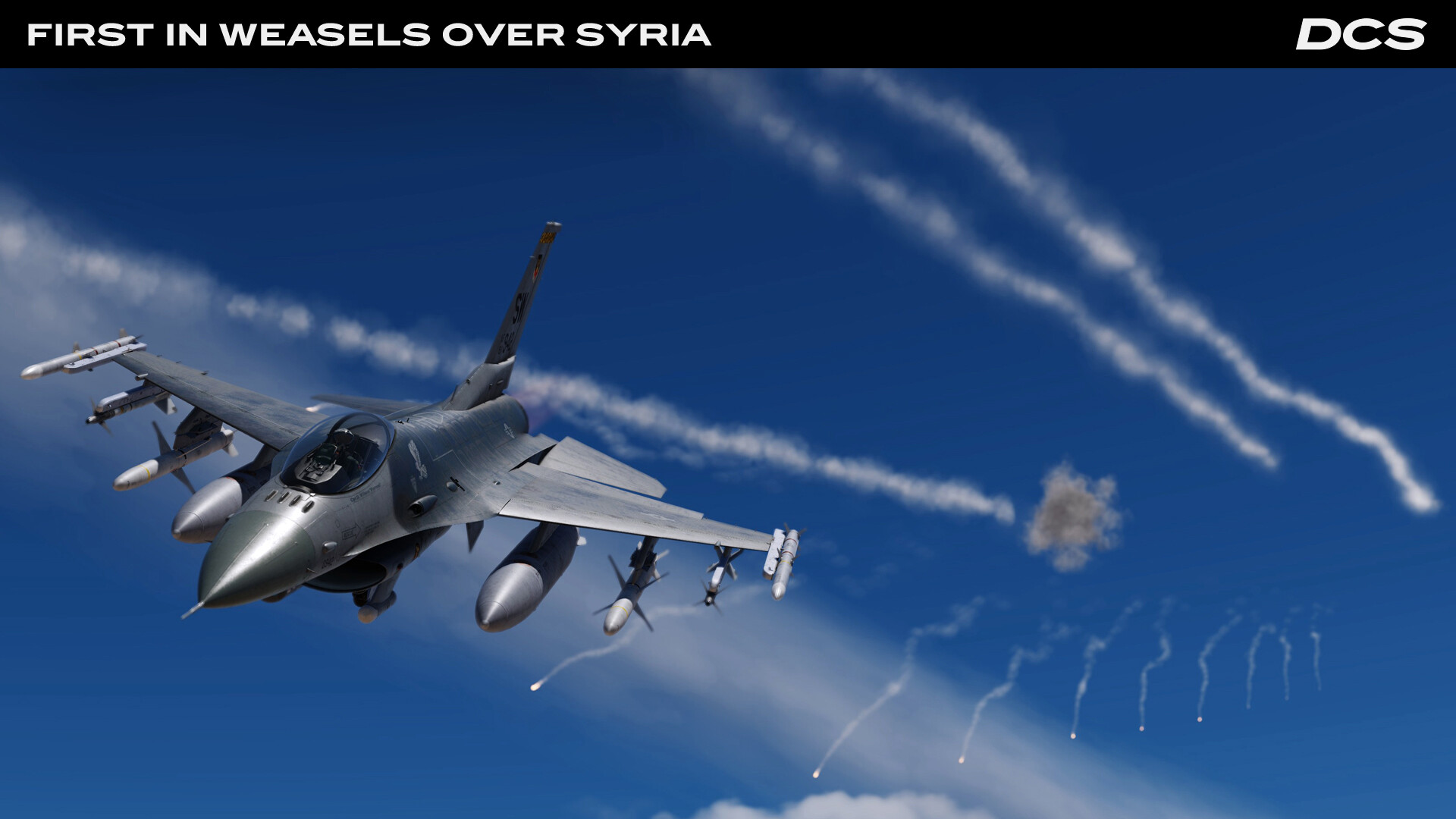 DCS World: F-16C First in Weasels Over Syria Campaign by Ground Pounder Sims