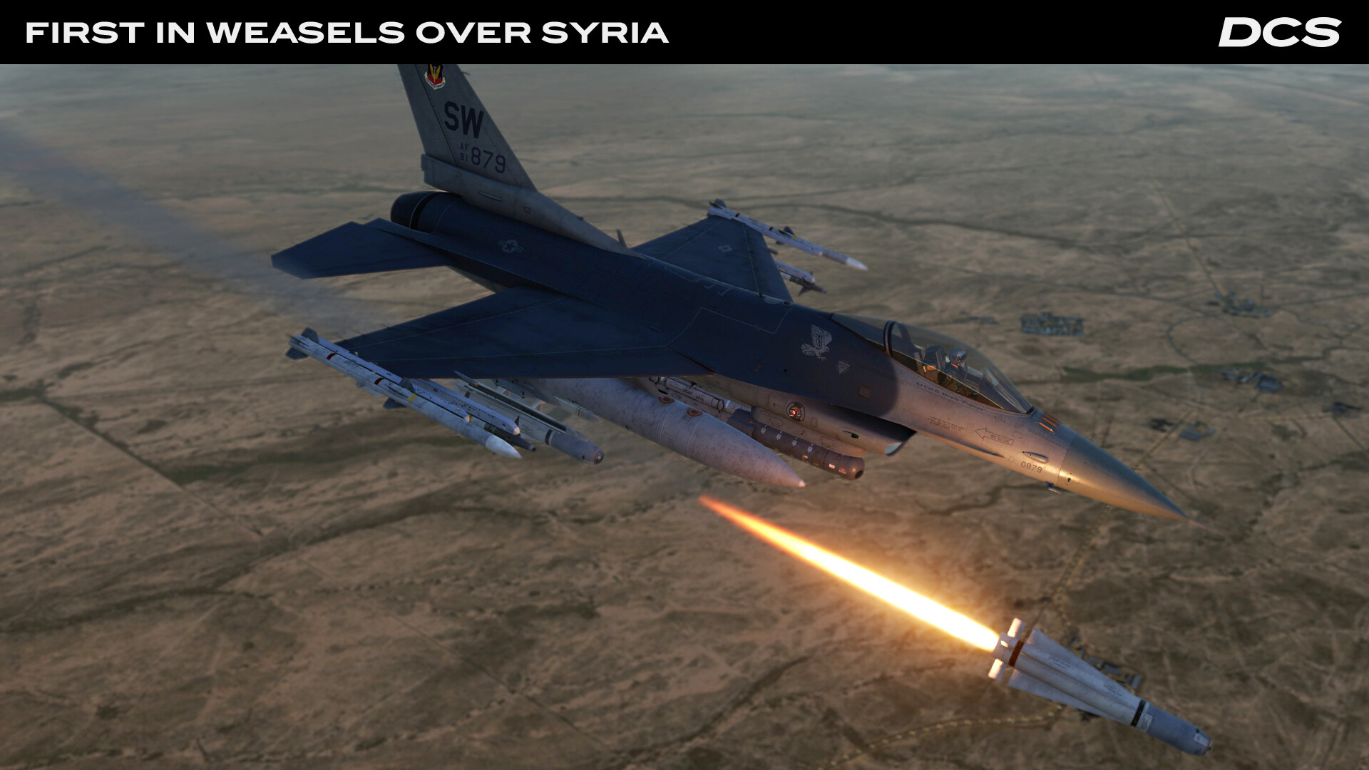 DCS World: F-16C First in Weasels Over Syria Campaign by Ground Pounder Sims