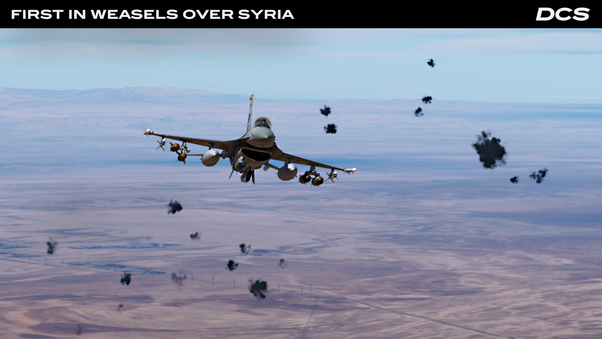DCS World: F-16C First in Weasels Over Syria Campaign by Ground Pounder Sims
